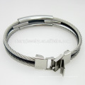 Hot Selling Top Quality Jewelry Twisted Fashion Stainless Steel Buckle Bracelet GSL005